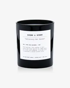 "Definitely Not Kansas" -- Soy Wax Candle with 100% Cotton Wick Apple Valley Air Poppies Marigold Lemon Patchouli