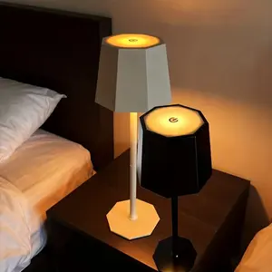 Adjustable Height LED Bedside Lamp, Touch Switch USB Charging, Smart Indoor Table Light, Bedroom Bar Living Room Office Lighting