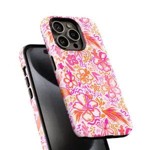 Tropical Hibiscus Phone Case, Hibiscus Phone Cover, Hibiscus Phone Accessories Compatible with Samsung Galaxy S25