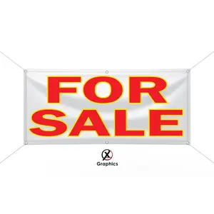 For Sale Vinyl Banner advertising Sign Full color any size Indoor Outdoor Advertising Vinyl Sign With Metal Grommets En Venta