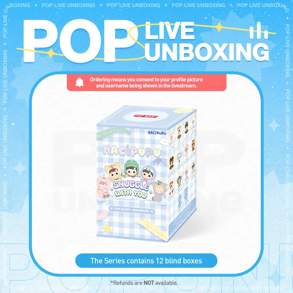 [POP NOW]POP MART HACIPUPU Snuggle With You Series Figures, Blind Box, Mystery Box