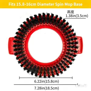 Spin Mop Replee Head Base1 Coun Scub Mop Brush Head  , Shower Foor Scubber Spin Mop Heads Spin Mop Replaements