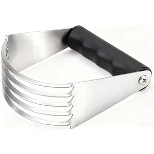 Dough Blender Pastry Cutter Stainless Steel Butter Cutter Pastry Blender for Easy Mixing Pasta Pie Crusts Cake Biscuits Baking Tools Black