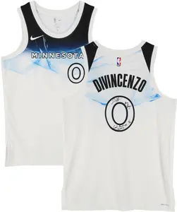 Donte DiVincenzo Minnesota Timberwolves Autographed Nike White 2024-25 City Edition Swingman Jersey with Multiple Inscriptions - Limited Edition of 10 - Fanatics Authentic Certified