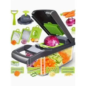 16-in-1 Vegetable Chopper: Onion Slicer, Dicer & Carrot Chopper - Multifunctional Kitchen Food Prep Tool for Easy Cooking, Thanksgiving, Christmas, Mother's Day Gift for Mom, Women