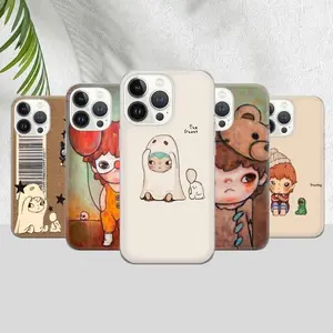 Hirono Aesthetic Stylish Cartoon Phone Case Compatible with for iPhone 17, 16, 15, 14, 13, 12, 11, X & Samsung Galaxy