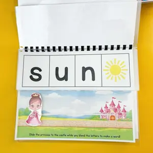 Princess Path Blend & Read Interactive CVC Word Blending Book for Preschool Kindergarten Children Building Early Decoding Skills in a Playful Way