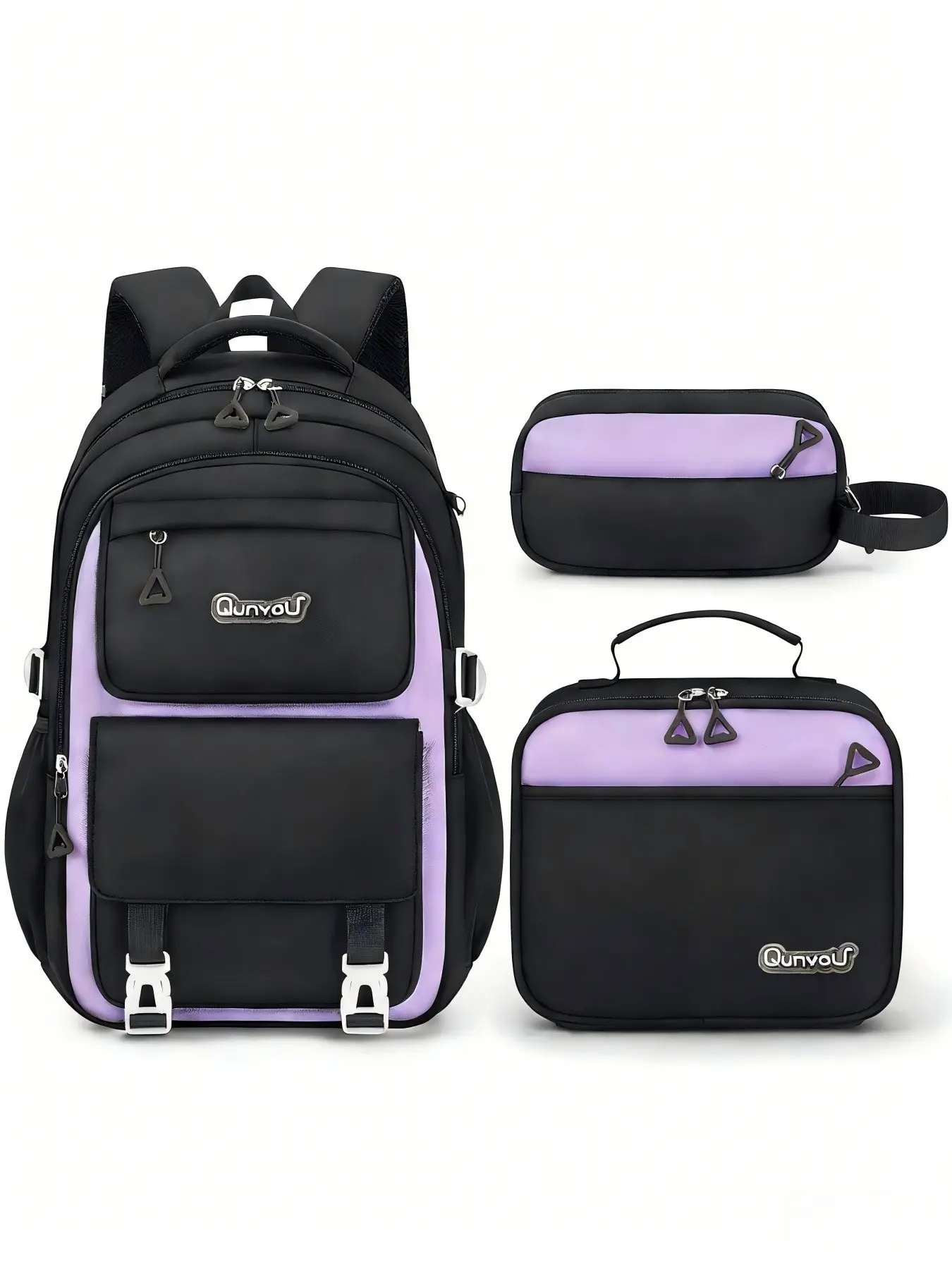 Girls' Backpack Set, 3pcs School Bag and Pencil Case, Adorable Travel Backpack for Teens, Perfect for Middle and High School Students, School Backpacks