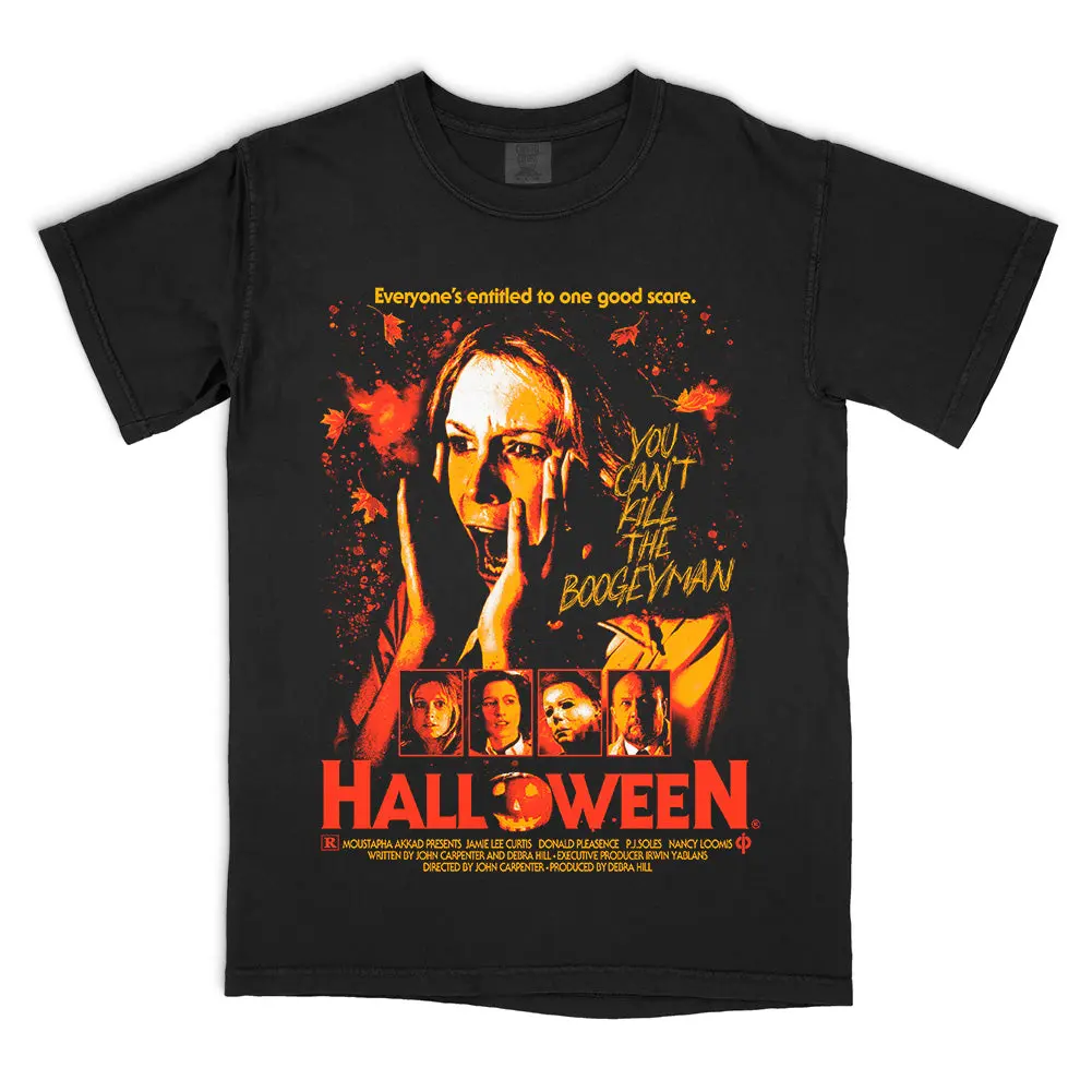 Halloween The Boogeyman Lives T-Shirt, Movie Shirt, Fashion Cotton, Full Colors, Full Sizes, For Men, For Women