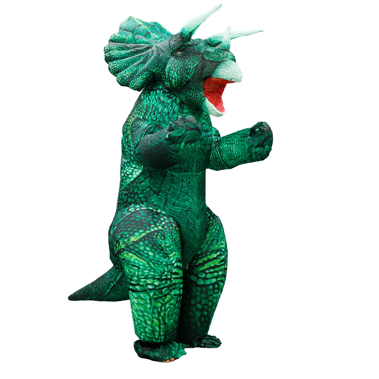 Inflatable Dinosaur Costume Blow up Triceratops Costumes for Adults Fancy Dino Onesies Party Halloween Cosplay Costume