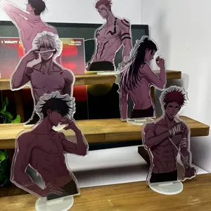 Jujutsu Kaisen Anime Figure Standee, Gojō Satoru Abdominal muscle Ornaments Acrylic Standee