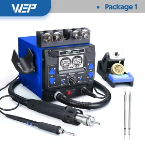 WEP 992D-II 2-IN-1 BGA Rework Station Micro Soldering Station with 1000W Hot Air Gun and C245 Soldering Tips