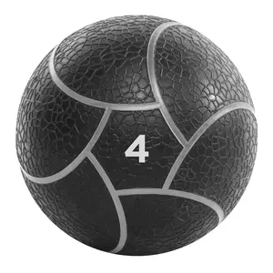 Power Systems Elite 10" Medicine Ball Gray/Black 4lb Durable Fitness Tool