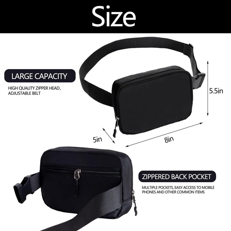 [New Deal] Belt bag Fanny pack crossbody bags for women Everywhere belt bag (black)