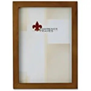 212 MAIN Modern Rectangular Wooden Nutmeg Picture Frame, 8x10 in, Wipe-Clean Home Decor Decoration for Room Photos or Prints (Wall Display)
