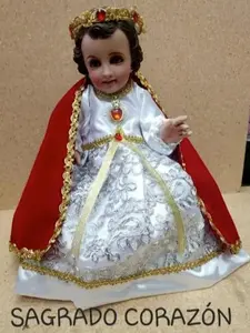 Vestido de Nino Dios de Sagrado Corazon Baby Jesus Dress Sacred Heart