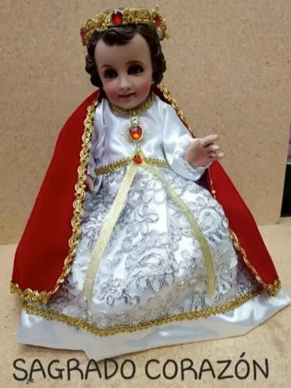 Vestido de Nino Dios de Sagrado Corazon Baby Jesus Dress Sacred Heart