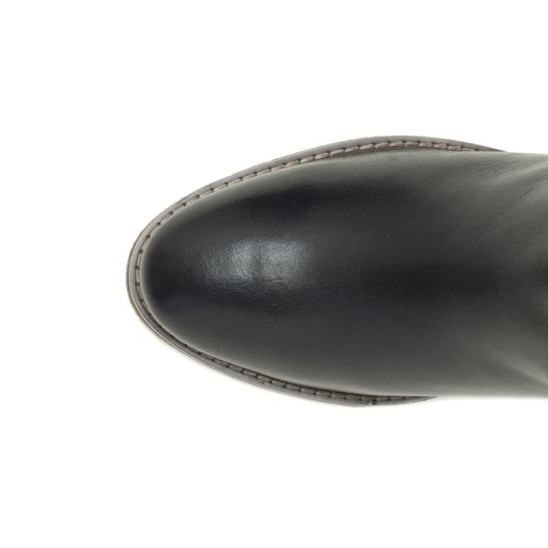 Harley-Davidson Womens Jonetta Buckle Casual Boots Ankle Low Heel 1-2" - Black