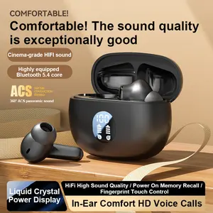 EFAITHFIX Wireless Earbuds 5.4 Bluetooth Headphones,Noise Cancelling Sport Earphones, LED Display, Deep Bass,IP5 Waterproof Earphones Bluetooth 5.4 Stereo,360 ACS Panoramic HIFI Sound Quality earphone support   Audio Electronic