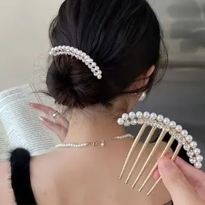1pc Elegant Bling Bling Rhinestone Decorative Hair Insert Comb Trendy Hair Side Comb for Women and Daily Use Wear Gift for Mother's Day