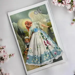 Handmade Handkerchief Greeting Card