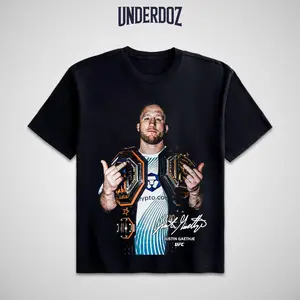 UFC Men's Fighters Collection Short-Sleeve T-Shirt - MMA Fan Apparel, UFC Soft Cotton Round Neck Unisex Streetwear Clothes, UFC MMA Vintage Casual Sweatshirts Crewneck Top for Champions