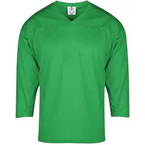 Exxact Sports Hockey Jerseys For Men, Hockey Practice Jersey Adult, Full Sleeve Hockey Blank Jersey, Ice Hockey Jersey (Kelly Green)