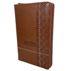 Biblia de Promesas con cierre Letra Grande RV1960 imit piel. manual café