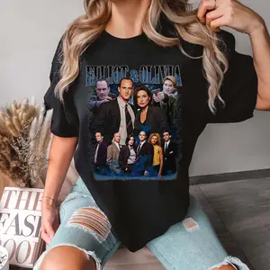 Elliot Stabler Olivia Benson Vintage Unisex Shirt, Elliot Olivia Shirt, Retro Law and Order Fan Apparel, Gift for SVU Fans, Fit