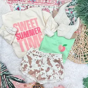 Sweet Summer Time Peach Fluffy Patch
