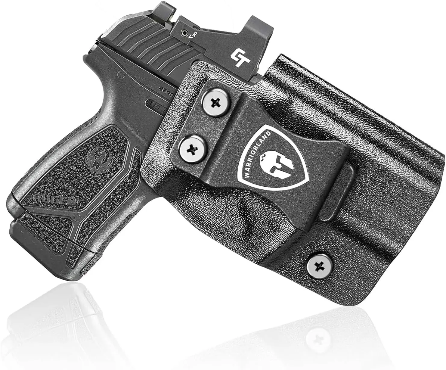 Warriorland IWB Kydex Holster for Ruger Max‑9, Optics Ready Appendix Concealed Carry, Adjustable Retention & Cant, Right Hand DealsforYouDays, Competition