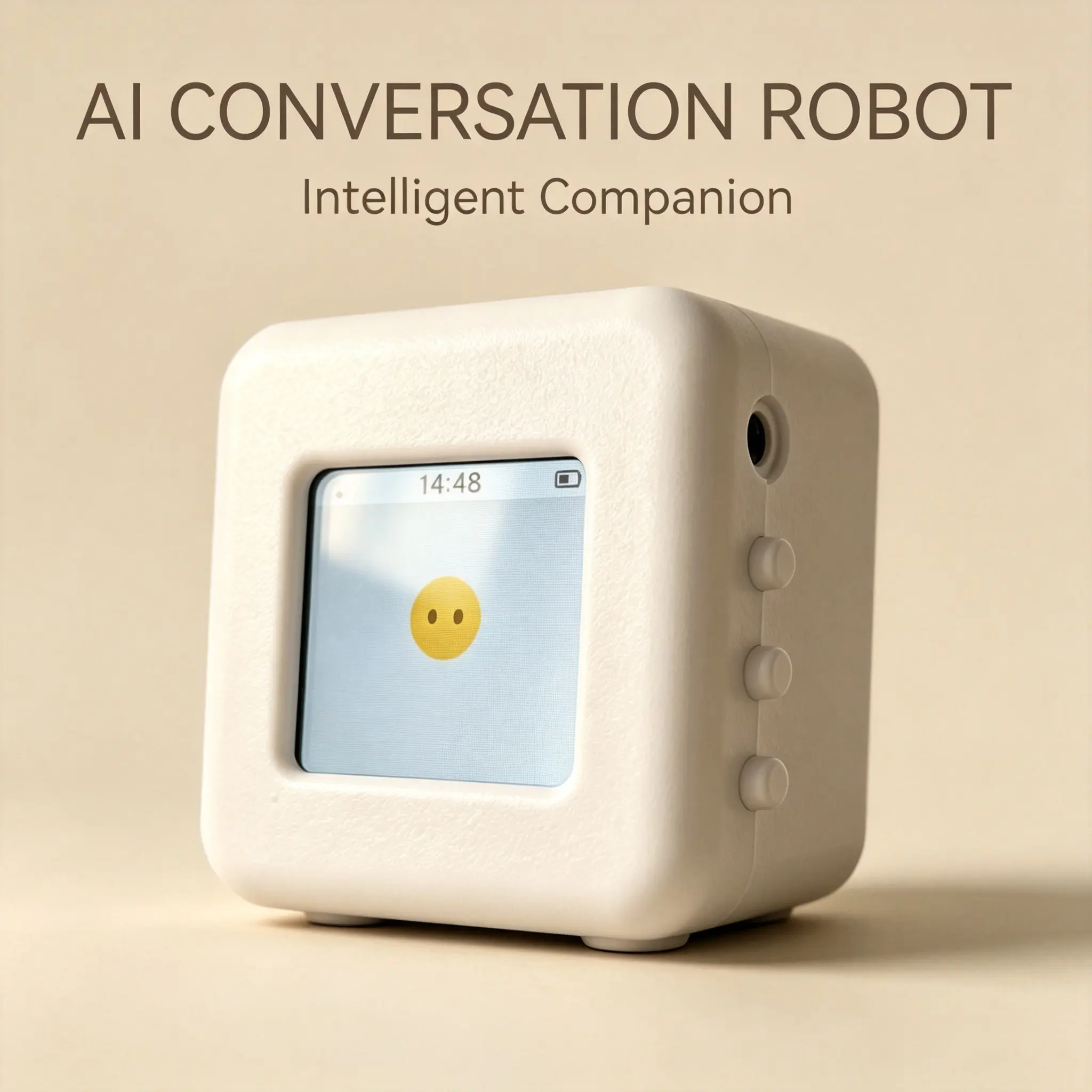 Portable Rechargeable AI Robot - Digital Featherlight Smart Emotional English Chatbot Stress Relief Toy with 2 AI Brains, Cool Gadgets for Classic & Novelty Toys Enthusiasts, Science & Wi-Fi Enabled
