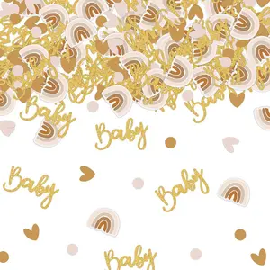 Baby Shower Confetti, 60pcs/set Glitter Dots Sprinkle Confetti, Party Bridal Shower Party Birthday Wedding Nursery DIY Arts Crafting Supplies, Decor