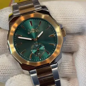 Invicta Men’s Watch Green, Gold, Silver - Luxury Timepiece - Brand New Durable Build