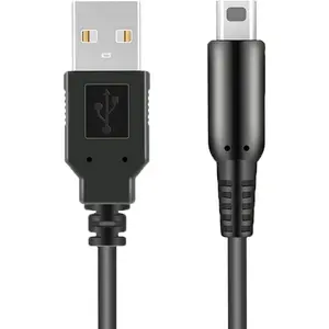 3DS USB Charger , Power  Lead for  3DS, 2DS, DSi - Black