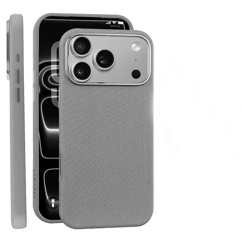 Compatible with iPhone 17 Pro Max/ 16/15/14/13 Fabric-texted phone case with AI camera button Phone case HN312-5