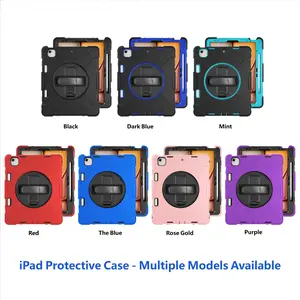 3-in-1 Protective iPad Case, Full-Coverage Shockproof Tablet Case with Multi-Model Fit