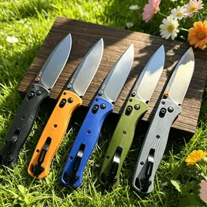 1pc 535BK EDC Folding Knife, Sharp Pocket Fruit Knife, High-Quality Stainless Steel Small Knife, Ideal for Outdoor Camping Hiking Fishing & Daily Carry