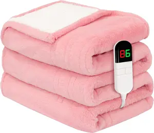Heated Throw Blanket 50"60" - Ultra Cosy Soft Electric Blanket with 8 Heating Levels,Plush Fast Heating Faux  Blanket for Bed & Couch - Auto Shut Off,Machine Washable ()