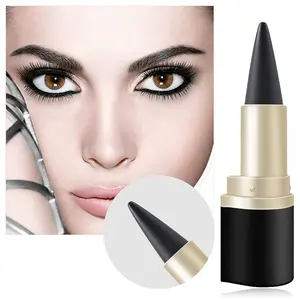 Gel Eyeliner,Black Eyeliner Pencils,Black Gel Cream Eyeliner Set,Smudge Proof and Waterproof Matte Black Eye-liner Pencil,Eye Makeup for Women,Long Wear Gel Black Eyeliner Eye liner Pen,Halloween Makeup for Women Girls  Cosmetic cream liner eyeliner pen