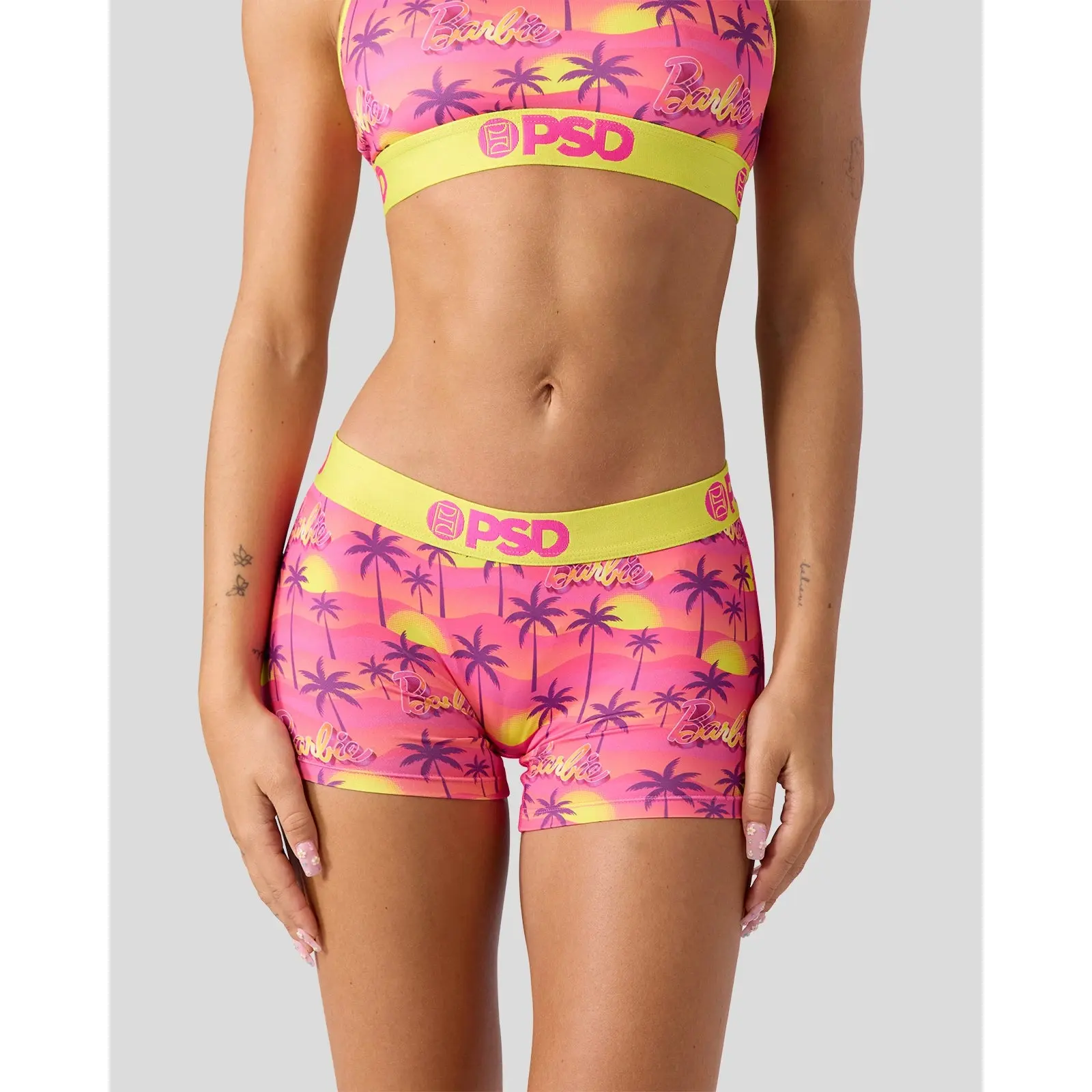 PSD Womens Barbie Palms Boy Short Underwear - Comfortable, Breathable, Ultra-light Fabric