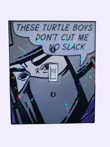 Shredder Light Switch Cover, TMNT wall decor