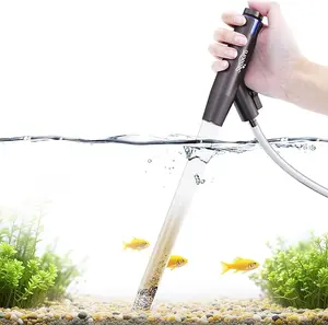 Seaoura Aquarium Vacuum Gravel Cleaner Adjustable Siphon Fish Tank Cleaner Manual Python Water Changer with Air Push Button for Suck Manure Wash Sand Mini Auto-Siphon Brewing Kit Tools Gravel Vacuum for Aquarium fish tank cleaner