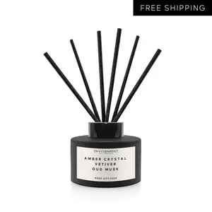 200mL Diffuser Inspired by Designer Perfume (BR540 Amber Crystal) - Machine-poured in the USA, Mood-Setting Novelty Diffuser, Home Decor Aromatherapy Diffuser