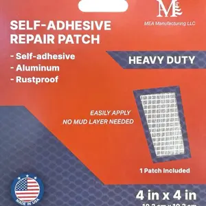 5ps 4x4 Heavy-Duty Drywall Patch is designed for fast, durable, and seamless wall repair. Crafted with premium aluminum and fiberglass mesh, it provides strong adhesion and a smooth finish, ensuring your wall looks as good as new after every fix.