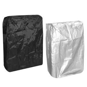 Unique Bargains Zero Gravity Chair Cover, 2 Pack Waterproof Outdoor Furniture Recliners Folding Chairs Covers for Patio Lawn, Black Silver