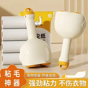 Tear-Off Replacement Roll Paper for Lint Roller, Sticky Brush for Removing Cat Hair, Household Clothes and Hair Cleaning