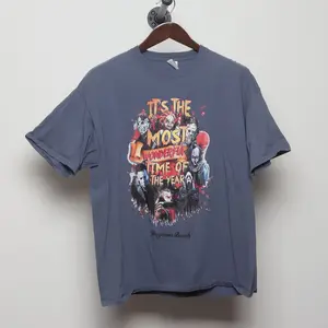 Vintage Y2K Horror Movie Villains "Most Wonderful Time Of The Year" T-Shirt - L