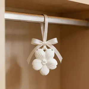 English Pear Closet fragrance diffuser,long-lasting scent ornaments,Natural,Cherry blossom-shape plaster,Similar fragrance to the famous brand,Closet Luxury Plaster Diffuser,Designer Inspired Scent,Ribbon Hanging,No Stains,Home Decor
