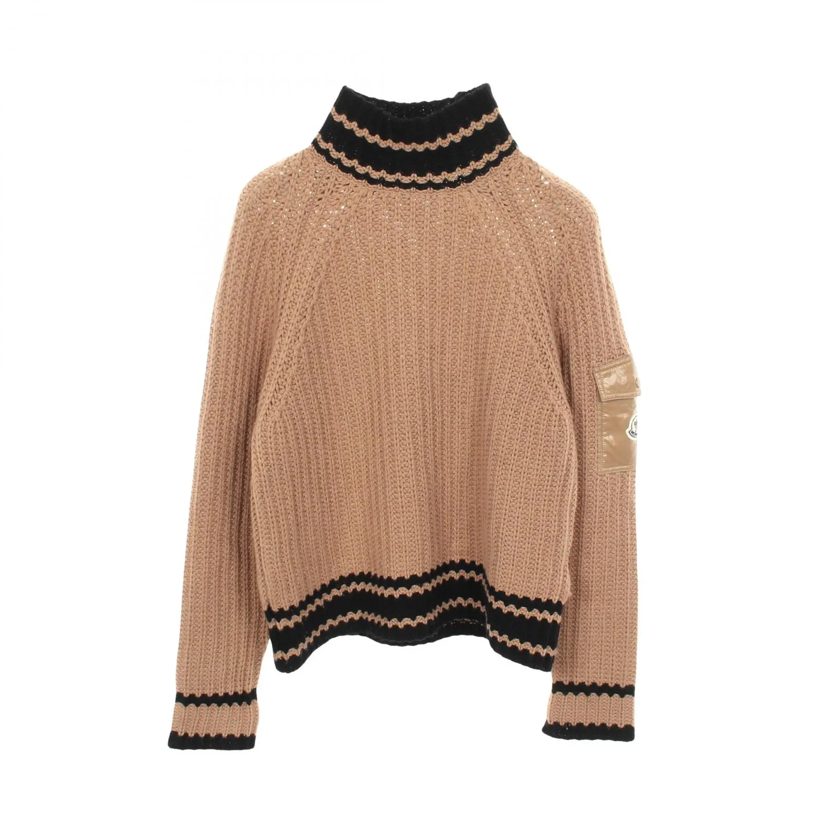 Pre-owned MONCLER Cashmere Small Leather Goods High Neck Knit Top 2007262101219720814